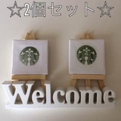 ☆ミニチュア キャンバス☆2個セットのサムネイル
