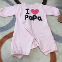 くーま♪様専用   Ｉ♡PAPA ロンパース70のサムネイル
