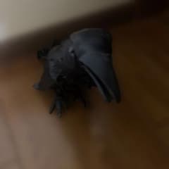 カラスのぬいぐるみ 本革製 作家もののサムネイル
