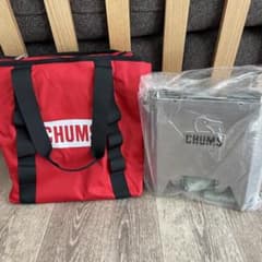 新品未使用 CHUMS焚き火台L とバッグのセット 小型のMサイズが新登場】使いやすいのはどっち? CHUMSの焚き火台