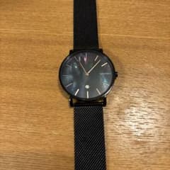 SKAGEN 腕時計 ブラック メッシュベルト 電池切れのサムネイル