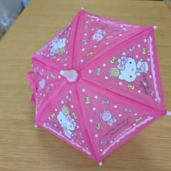 美品！】ハローキティ おもちゃ パラソル ミニ傘 ミニチュア - メルカリ