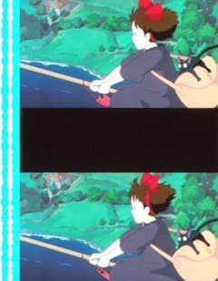 Kiki's Delivery Service 35mm film, 5 frames, Minami Takayama as Kiki, Studio Ghibli, shipping included.