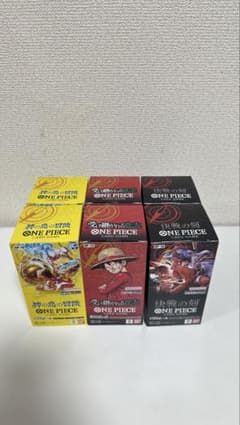 ONE PIECEカードゲーム ブースターパック 3種セットテープカット6box