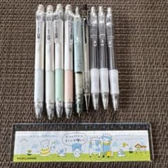 シャープペンシルセット 10本　 定規はおまけでつけさせていただいてます‼︎ シャープペンシル 9本セット まとめ売り《おまけ定規付き》 - メルカリ