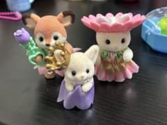 シルバニア フェネック ラテネコ シカ 赤ちゃん シリーズ 森 海 セットのサムネイル