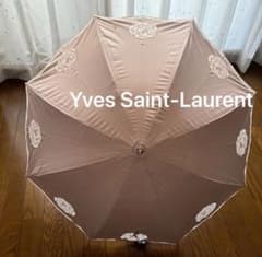 イブサンローランバラの花柄 日傘 晴雨兼用　刺繍　YSL UV 遮光 新品》イヴ・サンローラン プチパラ、晴雨兼用 一級遮光 日傘 花柄