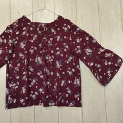 anySIS  ボルドー花柄ブラウス2wayのサムネイル