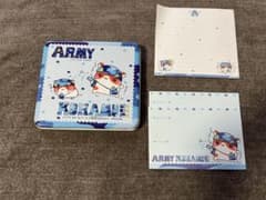 アーミーこぱむだ パンダ クーリア 缶 便箋 封筒 平成レトロ レア