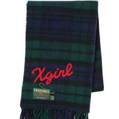 《新品・未使用》エックスガール × TWEEDMIL コラボ 大判マフラーのサムネイル