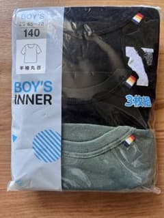 BOY'S アンダーシャツ 3枚セット 140のサムネイル
