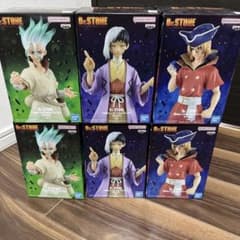 Dr.STONE フィギュア 石神千空 七海龍水 あさぎりゲン/合計９点セット Dr.STONE フィギュア 石神千空 七海龍水 あさぎりゲン 3種×2セット