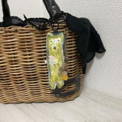 ミナペルホネンハンドメイドチャームストラップ＊aliveくまさんと
