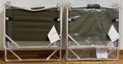 【本日17時まで！新品】Coleman コンパクトチェア 2脚 オリーブ②のサムネイル