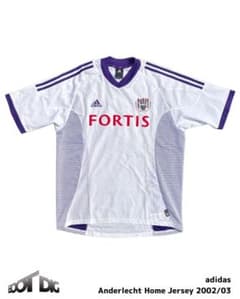 アンデルレヒト ホームユニフォーム 00s アディダス サッカーのサムネイル