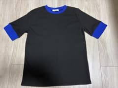 バイカラー 半袖 Tシャツ ブラック ブルー　しまむらのサムネイル