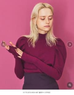 いちご様【INella/イネラ】ボリュームスリーブニットトップスのサムネイル