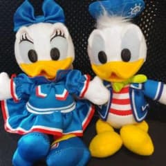 ドナルド&デイジー ぬいぐるみ バッジミートアンドスマイルのサムネイル