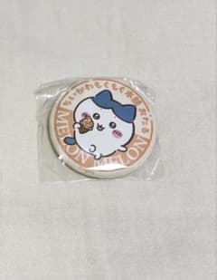 ちいかわ ハチワレ 北海道ソフトクリームなマット缶バッジもぐもぐ本舗 小樽のサムネイル