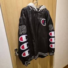 Champion SUPREME コラボ ジャンパーXL 黒のサムネイル
