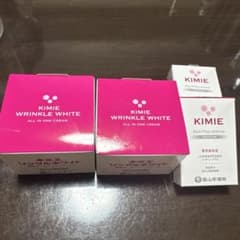 KIMIE WRINKLE WHITE オールインワンクリーム 2個、美容液2つ - メルカリ