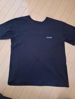 CELINEスクリーンプリント入り ルーズTシャツ / コットンジャージー 