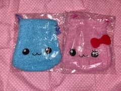 しずくちゃん もこもこ巾着ポーチ 全2種しずくちゃんうるおいちゃんセットのサムネイル