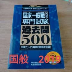 国家一般職 大卒 専門試験 過去問500 2019年度版 実務教育出版のサムネイル