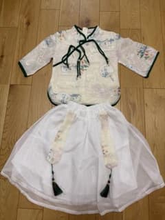 子供チャイナ風 刺繍 タッセル90cm-100cm 漢服 ハロウィンのサムネイル