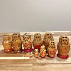 【レア】マトリョーシカ　ロシア製　5体×6セット レア】マトリョーシカ ロシア製 5体×6セット - メルカリ