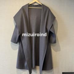 mizuiro ind ミズイロインド　グレー ロングコート　FREEのサムネイル