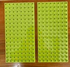 ベースプレート2枚 黄緑　アンパンマンブロックラボ レゴデュプロ互換品 - 4