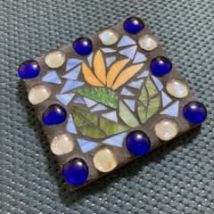 【希少】一点物 ハワイメイドのモザイクアート バードオブパラダイス　極楽鳥花のサムネイル