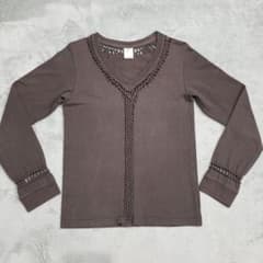 ナンバーナイン　02aw　ジョージ期　編み込み　カットソー　3　ブラウン　長袖 ナンバーナイン 02aw ジョージ期 編み込み カットソー 3 ブラウン 長袖