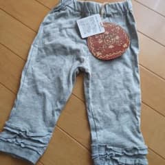 裾フリル パンツ グレー 110cmのサムネイル
