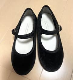 ねこ様専用　ベロアストラップシューズ　17㎝のサムネイル