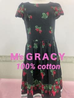 ❣️８月限定セール❣️希少❣️エムズグレイシーワンピース42 いちご柄カタログ掲載❣️ ❣️8月限定セール❣️希少❣️エムズグレイシーワンピース42 いちご