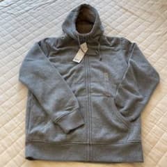 りく様専用　UNIQLO ボアスウェットフルジップパーカー XL グレー　新品のサムネイル