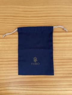 FARO 巾着袋 ネイビー 紺色 ポーチのサムネイル
