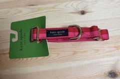 犬用首輪　kate spade NEW YORK 未使用新品　レッド×ピンクのサムネイル