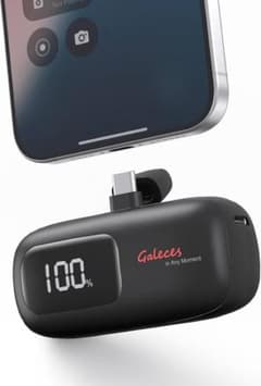 Galeces モバイルバッテリー 小型 最大20W急速充電 Type-C 黒 - メルカリ