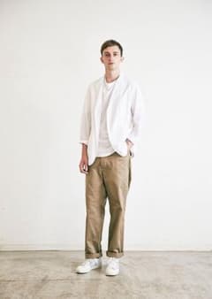 comoli 17ss ベルテッドチノパンツ サイズ1 comoli 17ss ベルテッドチノパンツ サイズ1