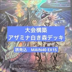 大会優勝構築　アザミナ 白き森 デッキ　ブラックマジシャン　王のしもべ 大会優勝構築 アザミナ 白き森 デッキ ブラックマジシャン 王のしもべ