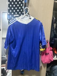 adidas サッカーシャツ ブルー Mサイズのサムネイル
