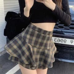 チェック柄 ミニスカート プリーツスカートのサムネイル