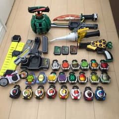 仮面ライダーガイム鎧武★変身ベルト戦極ドライバーロックシード23個ブドウ龍砲他のサムネイル