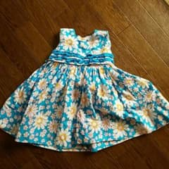 Ame様// 80くらいブルーのお花ワンピースのサムネイル