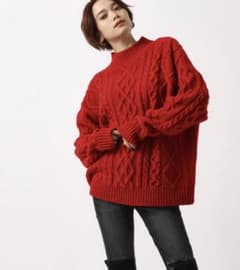AZUL BY  MOUSSY  ケーブルニットのサムネイル