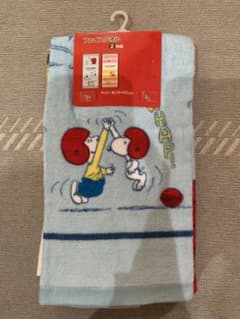 PEANUTS 페이스 타올 2 매 세트 약 34 × 80cm