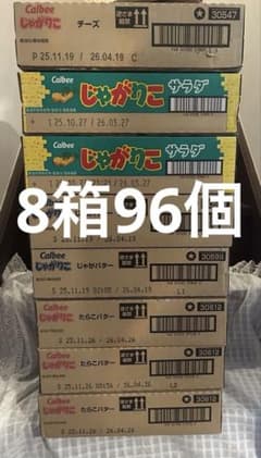 【じゃがりこ96個】じゃがりこまとめ売り　4種 8箱　96個 お菓子 じゃがりこ まとめ売り セット 96個 - メルカリ